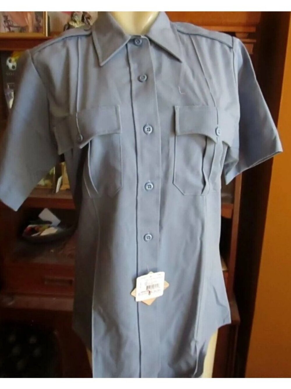 Uniform Top Flying Cross Ladies SIS Shirt 34 Short Sleeve Polyester Rayon